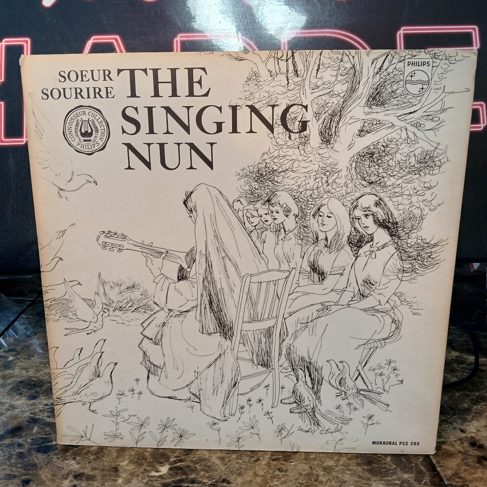 Soeur Sourire-The Singing Nun Gatefold LP Vinyl Record Album with an Illustrated